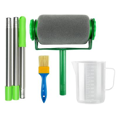 Storage roller brush set of 6